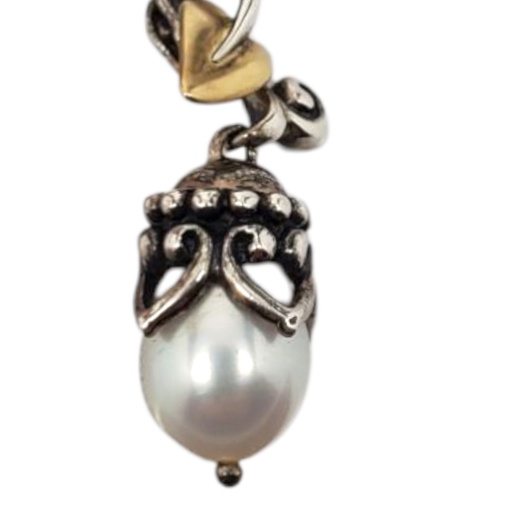 Barbara Bixby Sterling Silver Pearl Teardrop Pendant #21475